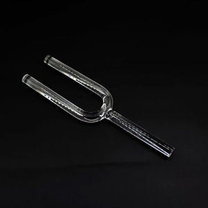 Colour một bộ 8pcs Octave rõ ràng tinh thể thạch anh hát chỉnh ngã ba với C D E F g một B C5 giai điệu điều chỉnh trong 10mm Đường kính tinh thể - Product Image 5