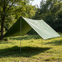 Bâche en PE verte au design simple pour couvertures de camions, imperméable, anti-UV, écologique, bâche de protection