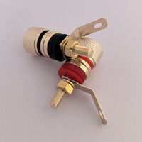 Amplificateur de puissance de borne de haut-parleur plaqué or M4 connecteur de borne de liaison