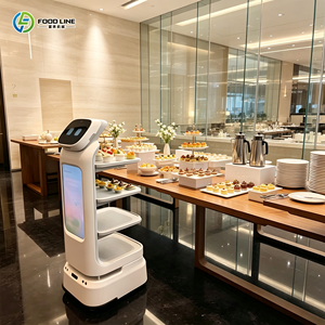 Robot de livraison de nourriture automatique industriel moderne et robuste, équipement de service de restaurant, machinerie - Product Image 1