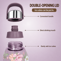 Bouteille d'eau de sport OEM 1L personnalisée moderne en Tritan, anti-fuite, sans BPA, avec bouchon à boire directement, sac en PP, légère et durable