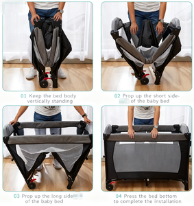 Mosquitera Moderna Plegable Tipo Carpa para <span class=keywords><strong>Cuna</strong></span> <span class=keywords><strong>de</strong></span> <span class=keywords><strong>Viaje</strong></span> Grande para Recién Nacidos y Bebés para Uso en Dormitorio, Comedor y Escuela - Product Image 4