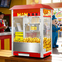 Marmite en acier inoxydable avec poignée résistante à la chaleur et système de ventilation ; Machine à popcorn de style cinéma.