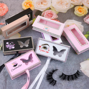 Glitzer-Diamant-Wimpernverpackungsbox mit Flauschigen 8mm-25mm 100% Echten Nerz-Wimpern Großhandel Wimpern-Anbieter - Product Image 6