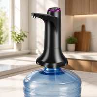 Pompe à eau portable électrique automatique USB en silicone de qualité alimentaire pour bouteilles, distributeur d'eau pour la maison, le bureau et les voyages