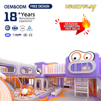 Luckyplay - Conjunto de Juegos Infantiles de Grado Comercial, Tobogán Interior y Piscina de Pelotas para Niños, 1 Año de Garantía, Capacidad para Más de 10 Niños