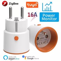 UE 16A Tuya ZigBee 3.0 prise de courant intelligente prise de courant surveillance de l'énergie pour Alexa Google Home Assistant ZigBee2mqtt Smartthings