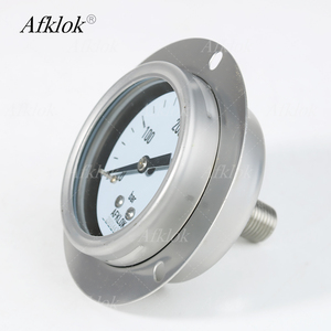 Topgewaardeerde 304 roestvrijstalen manometer 0-400 bar 63mm wijzerplaat 1/4 inch mannelijke NPT achteraansluiting - Product Image 1