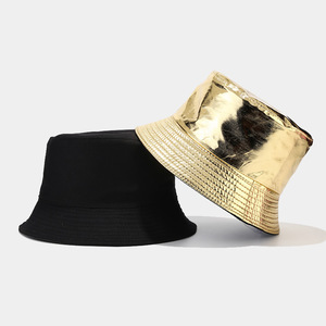 Sombreros de Pescador Reflectantes de PU con Logotipo Personalizado al por Mayor, Talla Adulto, Coloridos, Estilo Moderno, Gorras de Sol para Verano, para Hombres y Mujeres - Product Image 2