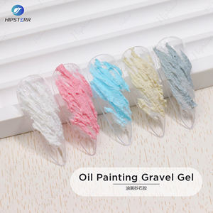 Roze Nagel Gipsen Gel Nagellak Olieverf Pravel Pel Zandsnijwerk Bouwer Vernis Reliëf Tekening Lijm Nail Art - Product Image 3