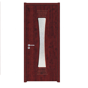 ประตูห้องน้ำไม้ภายในบ้านพร้อมกระจก - Product Image 4