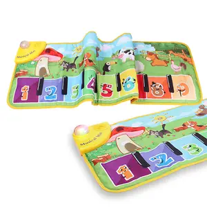 Kids Toys Musical Floor Keyboard Mats Dance Electronic Dancing Baby Toy For Animals Music Piano Play Mat