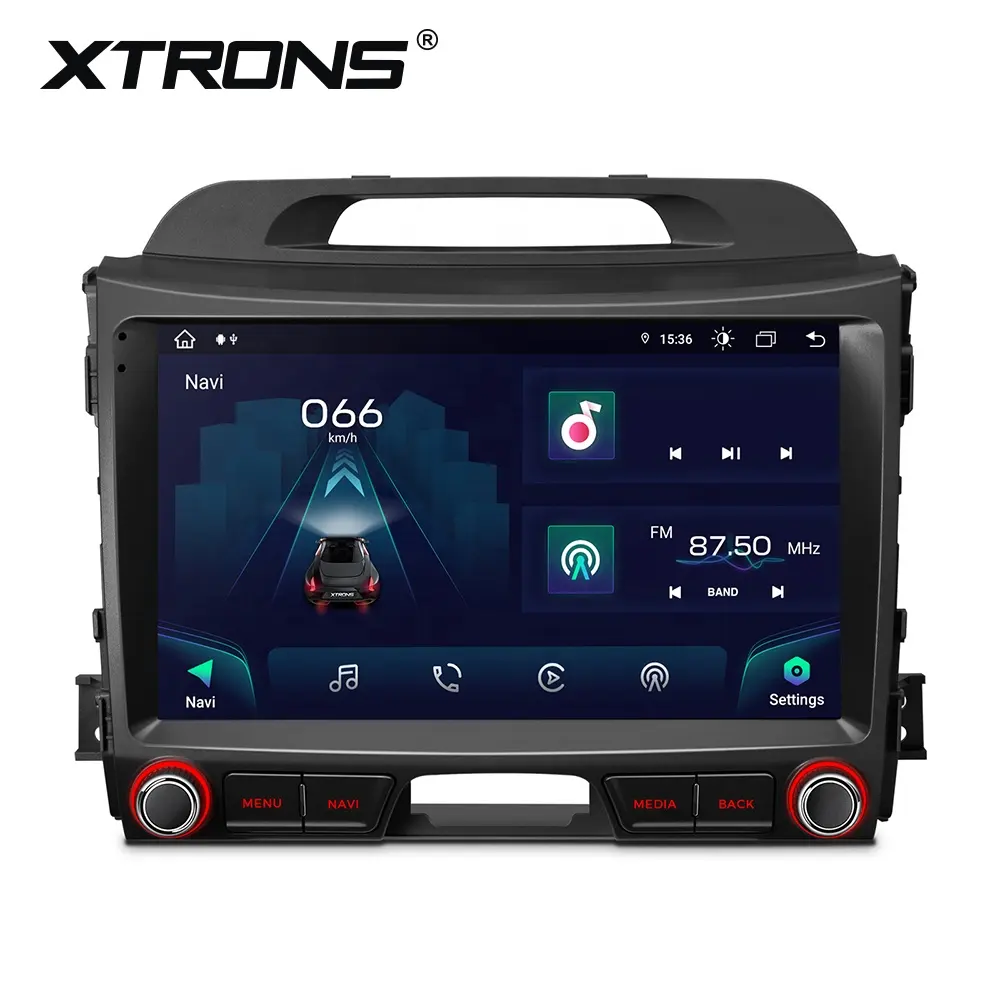 XTRONS 9 "Android 13ナビゲーションGPSIPSカースクリーンCarplay4GLTEカーオーディオKiaSportageシリーズ3 2010-2015カーラジオ用