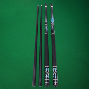 新入荷 高級カーボンキュー 10.5mm/11.5mm/12.5mmチップ スヌーカーキュー 1/2分割式 ステンレスジョイント付き セール中 - Product Image 4