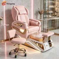Fauteuil de pédicure professionnel pour salon de beauté, avec fonction spa pour les pieds et brumisation