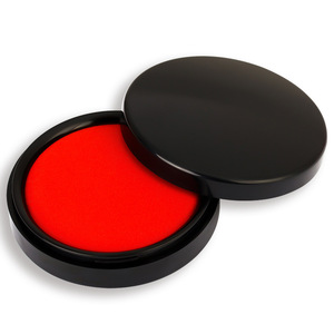 Deli Inkpad Red Round 70mm Quick Drying For Office <b>Stamp</b> Pad Press And <b>Stamp</b> - Product Image 2