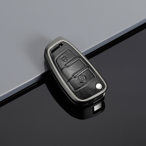 Funda duradera y resistente para llave de coche de cuero de aleación de aluminio que no se daña fácilmente para JAC - Product Image 3