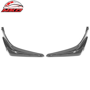 Lèvre de pare-chocs avant compatible avec Honda Civic 2019-2021, style Modulo, impression carbone latérale, pièces auto de haute qualité, kit carrosserie - Product Image 2