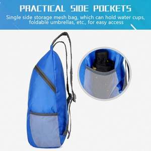Sac pliable ultraléger pour hommes et femmes, sac à dos étanche de grande capacité, sacs de voyage portables légers, sac à dos de sport de plein air - Product Image 2