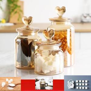 Fábrica vende <span class=keywords><strong>Sada</strong></span> Lima redondo claro té café almacenamiento tarro de vidrio con tapa - Product Image 6
