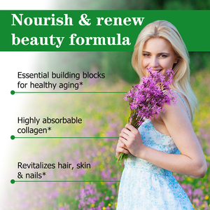 Tabletas de Colágeno con Etiqueta Personalizada, Suplemento Dietético Enriquecido con Vitamina C para Piel, Cabello y Uñas, Fórmula para un Brillo Radiante - Product Image 4