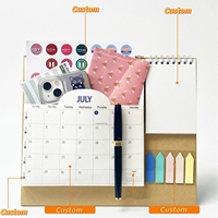 Mini calendrier quotidien coloré de haute qualité avec notes autocollantes Imprimante de calendrier de bureau 2025