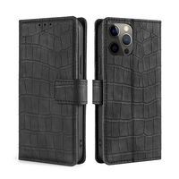 Étui de téléphone portefeuille en cuir PU à texture crocodile Lichicase pour Xiaomi Poco C95 Pro Poco M8x, coque rabattable