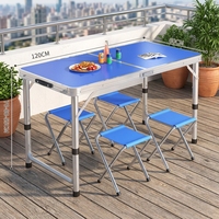 Ensemble table et chaises pliantes portables pour camping, randonnée et pique-nique – Meubles d'extérieur très demandés