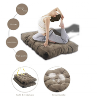 Coussin de sol carré en velours côtelé, coussin de chaise de bureau, siège, coussins de sol, vente en gros