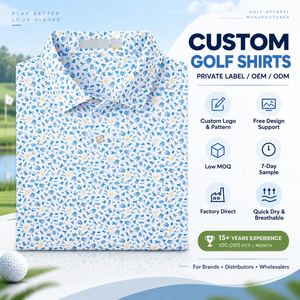 Polo da Golf Personalizzate con Logo, Manica Corta, Traspiranti, Asciugatura Rapida, in Poliestere e Spandex, Elasticizzate in Quattro Direzioni, per Uomo - Product Image 1