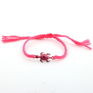 Produttori di Yiwu di Alta qualità Boho Regolabile Fascino Della Treccia della Corda Variopinta Della Lega <span class=keywords><strong>Tartaruga</strong></span> Cuckold Pendente Del Braccialetto - Product Image 5