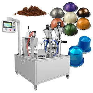 Hot sales automatic rotary aluminum k cup nespresso coffee pod filling and sealing machine