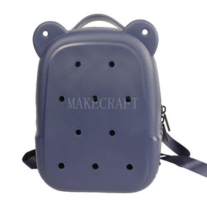 Cute EVA children's bear <b>backpack</b> cartoon ear shape zipper soft back <b>waterproof</b> <b>backpack</b> suitable for daily travel use - Product Image 4