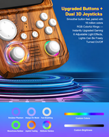 Nouvelle console de jeu portable WiFi 5G de haute qualité, écran 4 pouces, système EmuELEC open source 64 bits, mini arcade rétro portable double 3D