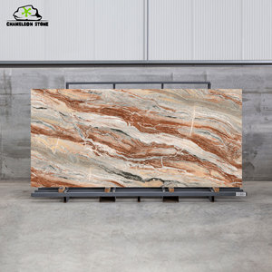 Nhà Máy Nhà cung cấp của giá rẻ calacatta Đỏ Nhân Tạo Lớn sàn nhà bếp bàn trong nhà 93% tự nhiên thạch anh 3D mô hình thiết kế - Product Image 1