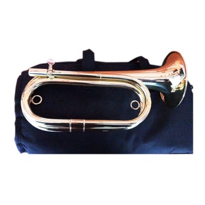 Seasound chuyên nghiệp chất lượng cao jybu604 <span class=keywords><strong>bugle</strong></span> trumpet cơ thể đồng thau với sơn mài vàng kết thúc nhà máy giá rẻ giá - Product Image 4