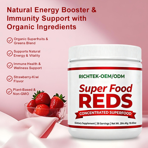 Superfood kırmızılar tozu Vegan keşiş meyve aromalı Premium sınıf organik antioksidan konsantre yeşiller ve kırmızılar Superfood tozu - Product Image 3