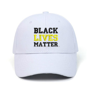 Hot selling good quality black lives matter racing dad caps hats custom embroidery logo blank white brim dad hat - Product Image 6