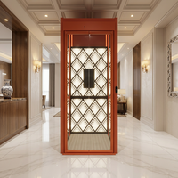 Pièces d'ascenseur de confiance : Porte de palier d'ascenseur de villa en verre trempé, silencieuse, à fermeture douce et sécurisée pour ascenseur résidentiel