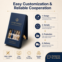 Boîte à ongles personnalisée, emballage cadeau de luxe, carton premium, ruban en satin avec doublure intérieure, style bijoux, boîte d'emballage de type armure
