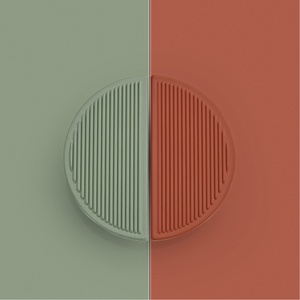 Poignée de porte de placard en alliage de zinc de style minimaliste, motif circulaire multicolore, semi-circulaire, pour cuisine, chambre à coucher, commode, armoire - Product Image 6
