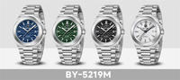 Montres mécaniques pour hommes Benyar BY-5219, marque haut de gamme, cadran en nid d'abeille, bracelet en acier inoxydable, lumineuses, étanches, automatiques