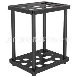 <b>Garden</b> <b>Tool</b> Rack Carbon Steel Black 2 Tier Free Standing Storage Organizer - Product Image 1