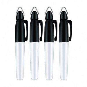 Custom Logo Bulk Waterproof <b>Black</b> Ink Fine Point <b>Mini</b> Plastic Permanent Marker Pen - Product Image 1
