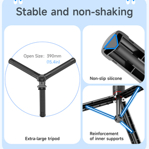 Trépied perche à selfie sans fil 1,7 m F15, extensible, avec télécommande pour <span class=keywords><strong>iPhone</strong></span> Android, idéal pour les voyages et le vlogging - Product Image 4