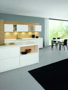Bisagras de Cierre Suave, Gabinetes de Cocina Modulares Modernos con Acabado Acrílico, Correderas para Cajones, Fregadero y Accesorios para Grifos - Product Image 2