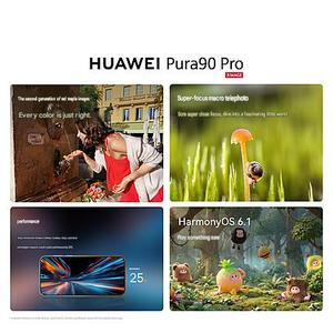 ลดราคา HUAWEI Pura 90 Pro 1TB หน้าจอ OLED 6.6 นิ้ว 120Hz LTPO กระจก Kunlun แบตเตอรี่ 6000mAh ชาร์จไว 66W แบบมีสาย+50W ไร้สาย กล้องหลัง 4 ตัว 50MP OIS - Product Image 3