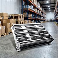Convoyeur à rouleaux à chaîne avec déviateur à 90 degrés, convoyeur à bande pop, rouleaux en acier antistatiques, vitesse de 50 m/min pour applications intelligentes