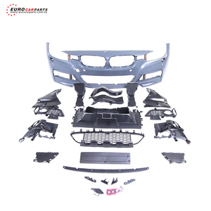 3 Series F30 Actualización a MT Style Parachoques de coche Faldones laterales Parachoques trasero Juego completo Kit de carrocería - Product Image 5