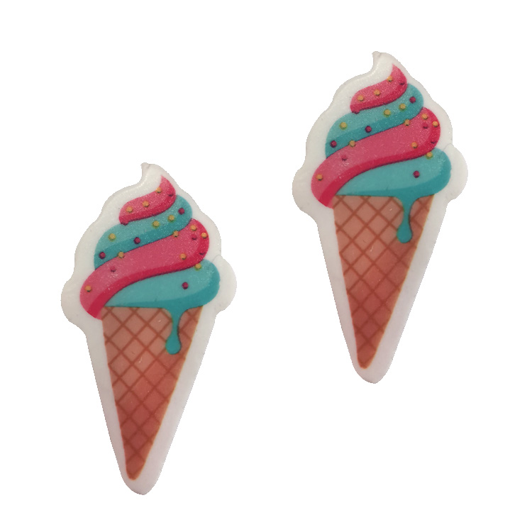 8 Gomme Cancellare Per Bambini A Forma Di Gelato E Frutta - Cancellini Colorati Profumati Per Scuola E Disegno